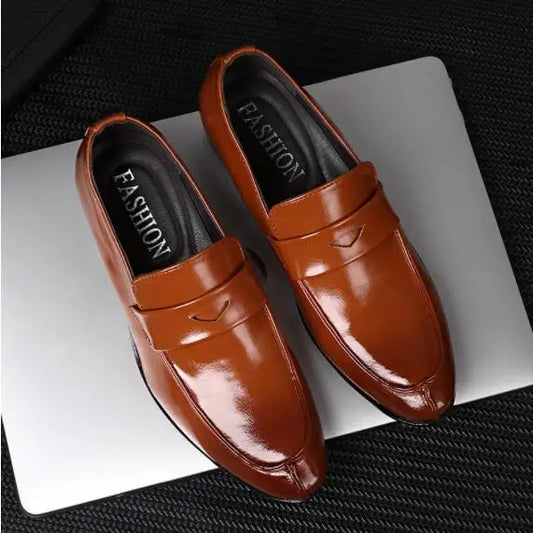 Ko Ramce Komance Leather Shoes for Men Casual Business Dress Shoes